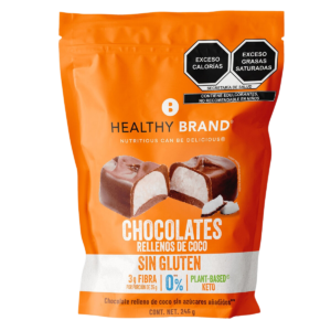 Chocolates rellenos sabor coco healthy brand