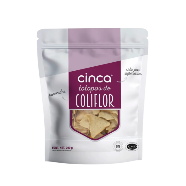 Totopos de coliflor