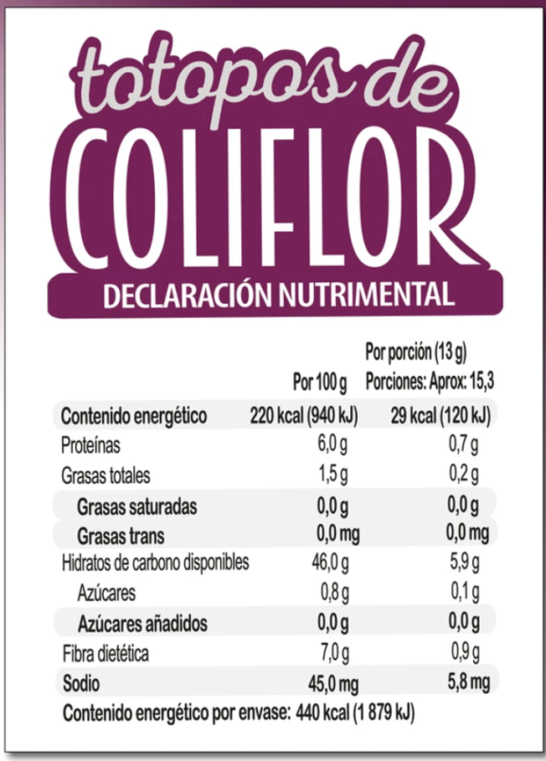 Totopos de coliflor - Imagen 2