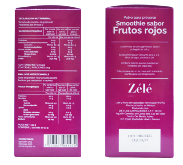Bebida sabor frutos rojos - Imagen 2