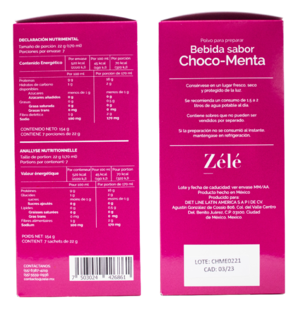 Bebida sabor choco menta - Imagen 2